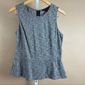 Banana Republic Ruffle Flare Tank Top Exposed Zipper Size Large Office